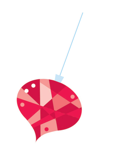 Red Christmas ornament